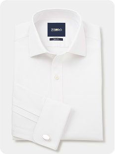 White Textured Cotton Classic Fit Shirt